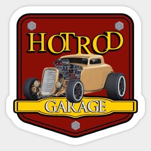 Hot Rod Garage Sticker